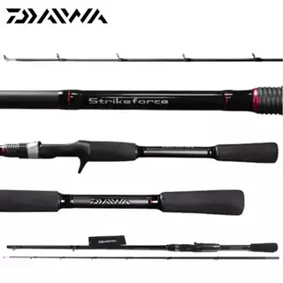 Vara Pesca Carretilha Daiwa Strikeforce 1,83m 8-17Lbs Ação Rápida 2 partes.