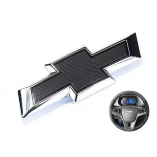 Emblema Alumínio Chevrolet Gravatinha 5,5 Cm Para Volante