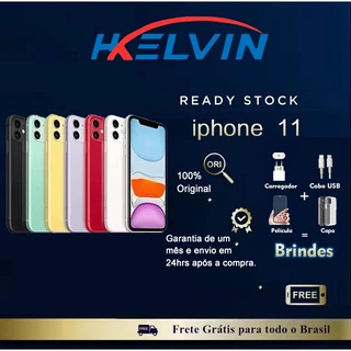 iPhone11 64/128GB novo vitrine saúde bateria 100%+ NF