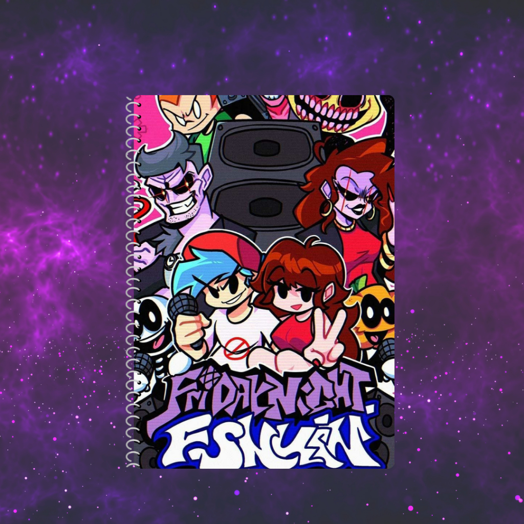 Caderno Universitário - Friday Night Funkin' FNF Capa Plástica | Shopee ...