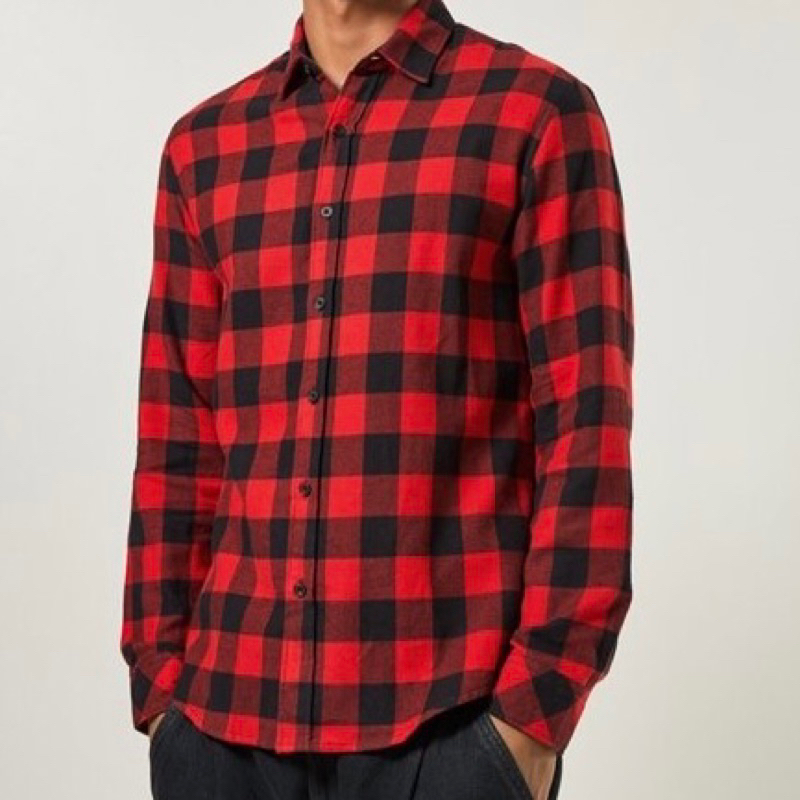 Camisa flanela camisa manga longa camisa xadrez importado
