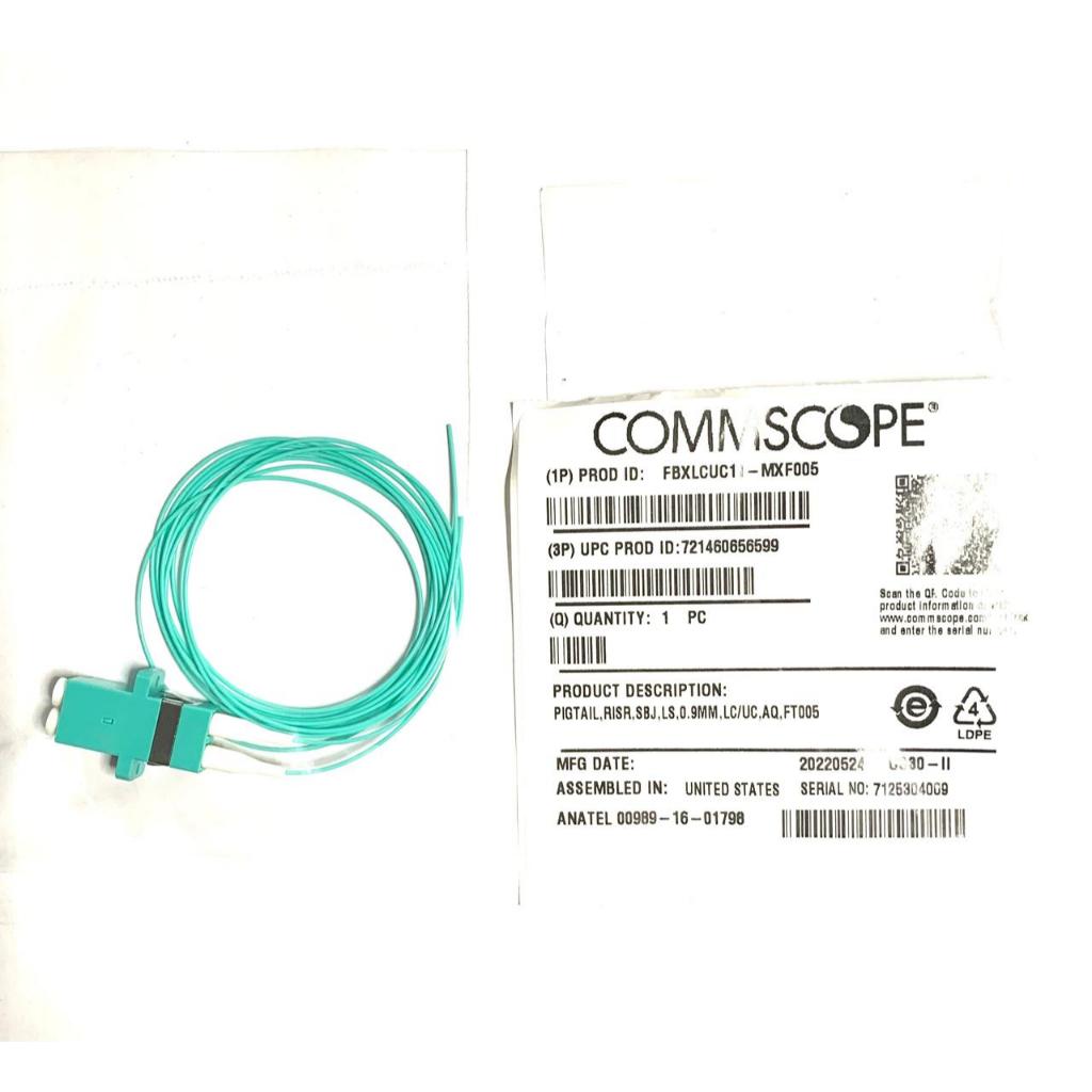 PIGTAIL DUPLEX LC OM4 LAZER 5FT/1.5M LSZH - COMMSCOPE | Shopee Brasil