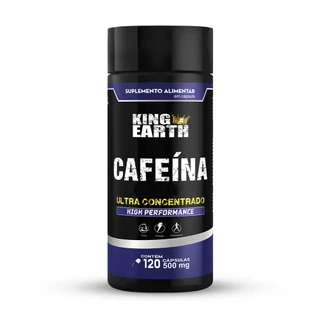 Suplemento Cafeína 120caps Termogênico King Earth
