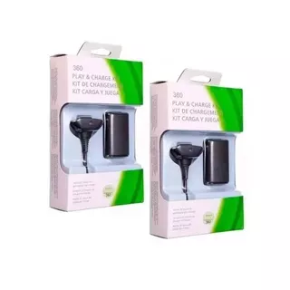 Kit 1 Bateria para Controle de Xbox 360 + 1 Cabo Carregador 1.4 m
