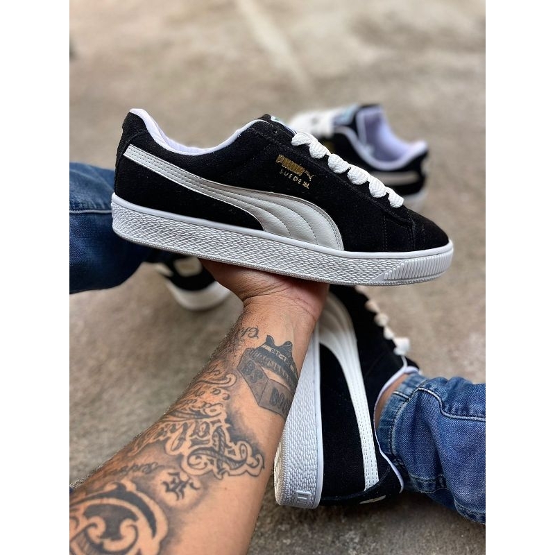 Tênis Puma Suede Xl Masculino Skate Premium Sneaker Couro Camurça Sapatenis Esportivo Baixo