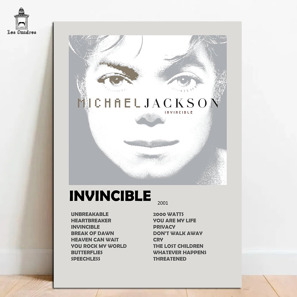 Quadro Placa Decorativa Michael Jackson Bad Poster em MDF 20x28cm