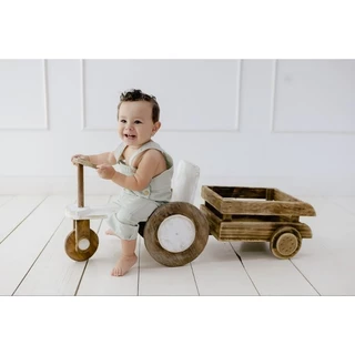 Props Woodsen trator, bicicleta trator, carretinha de suporte fotográfico