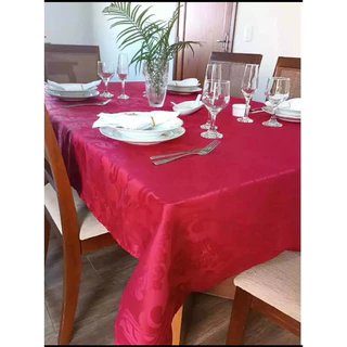 Toalha De Mesa Decoração 4 6 8 10 e 12 Lugares Varias Cores Jacquard - Envio Imediato