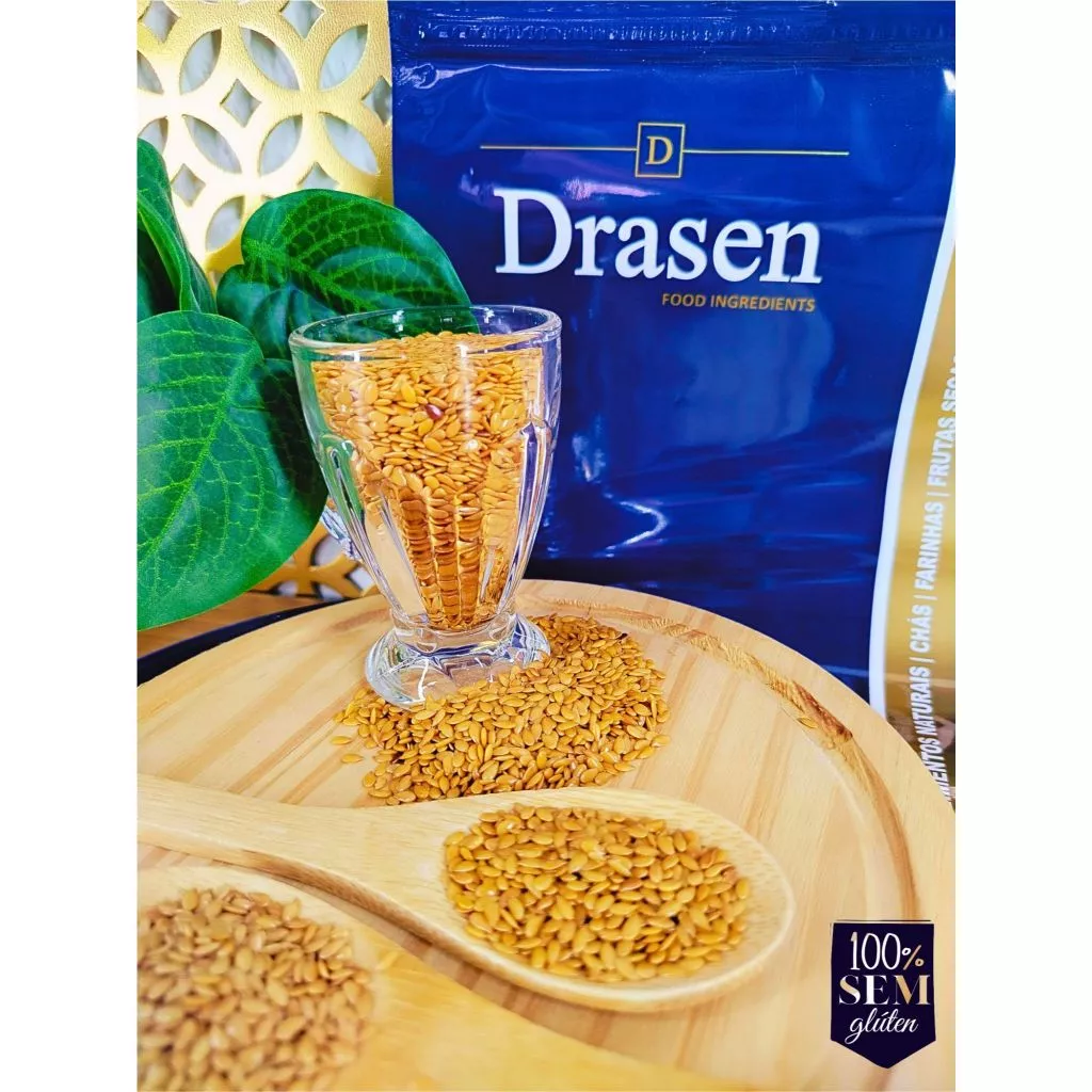 Kit 2Kg de Sementes de Linhaça Dourada