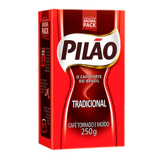 Kit com 6 Café Pilão Vácuo Tradicional 250g