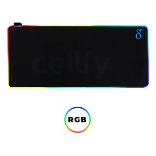 Mousepad Gamer 90x40 Base Iluminado Led Rgb Antiderrapante Preto Qualidade Top Novidade