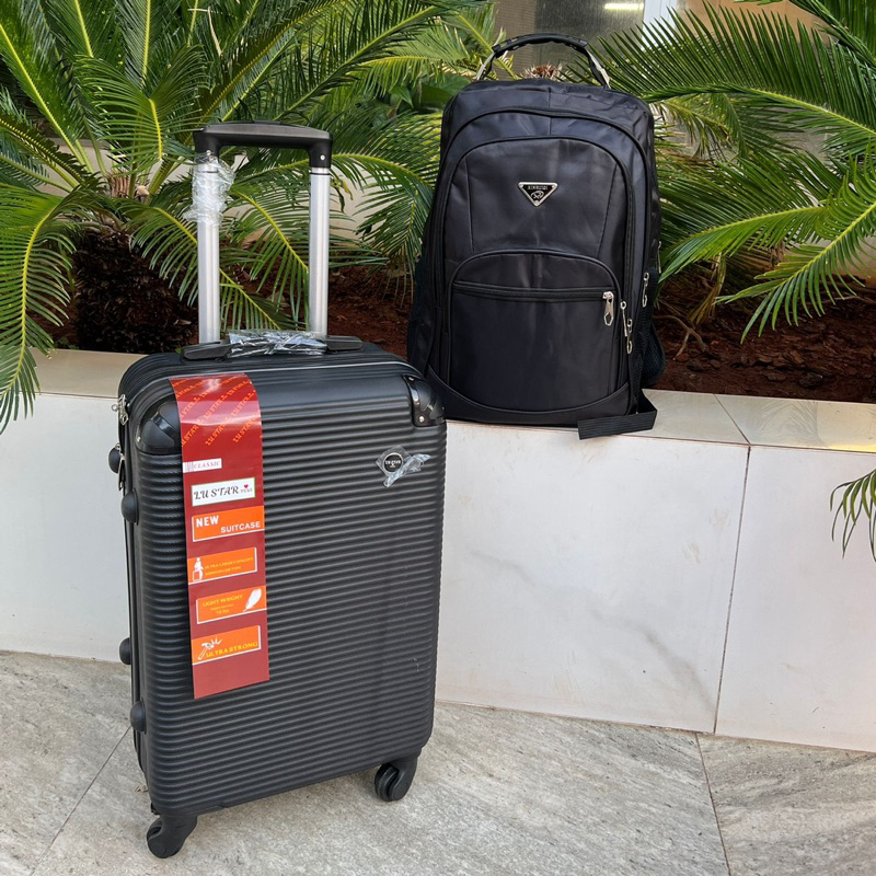 Kit Mala De Bordo 10 kg Rodinhas 360° Abs + Mochila Executiva - Promoção Imperdível