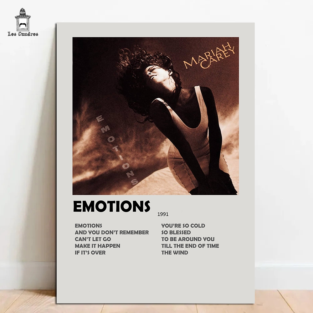 Quadro Placa Decorativa Mariah Carey Here For It All em MDF