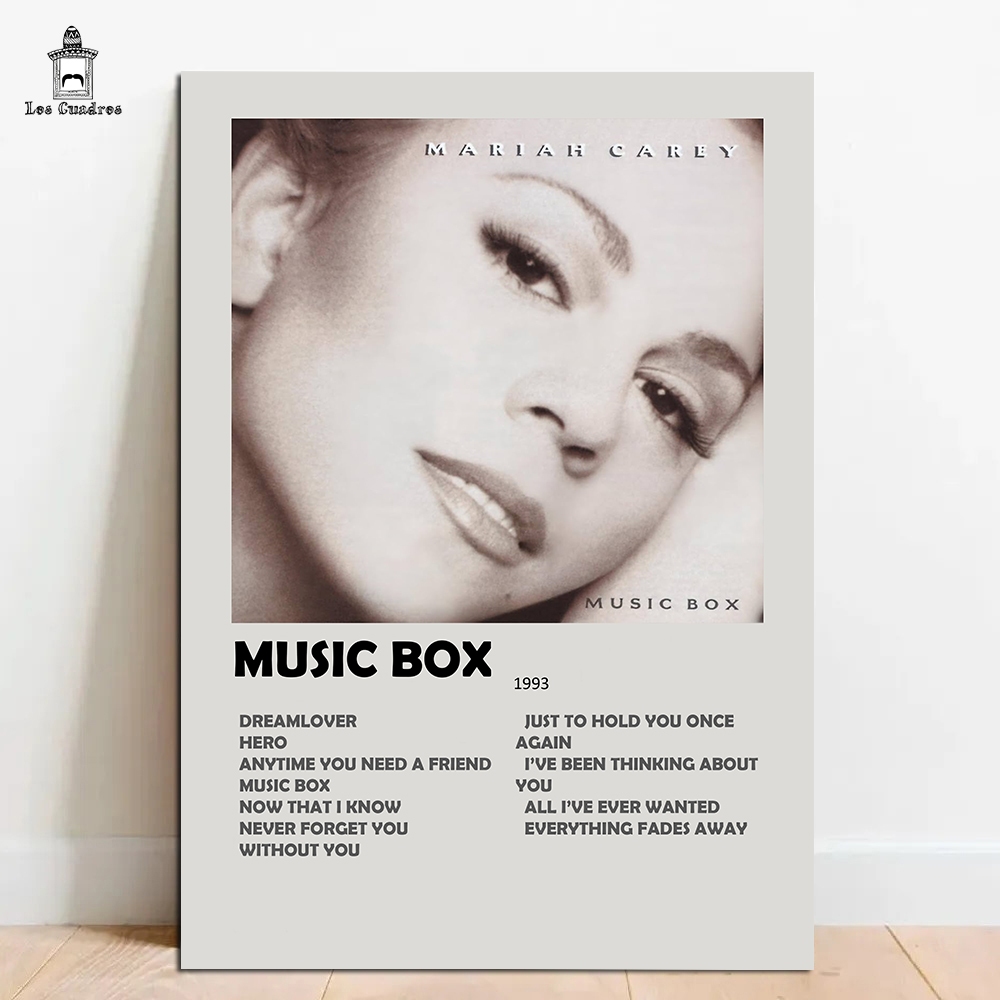 Quadro Placa Decorativa Mariah Carey Here For It All em MDF
