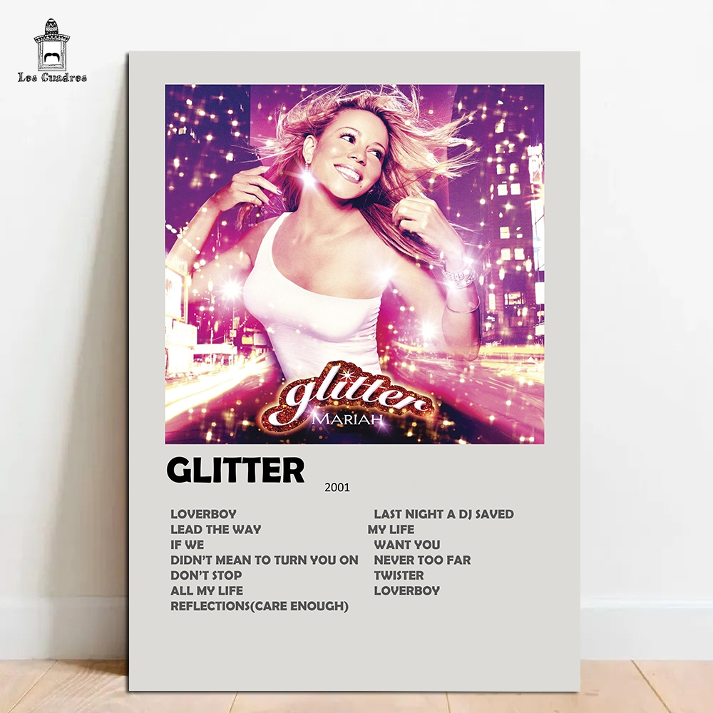 Quadro Placa Decorativa Mariah Carey Here For It All em MDF
