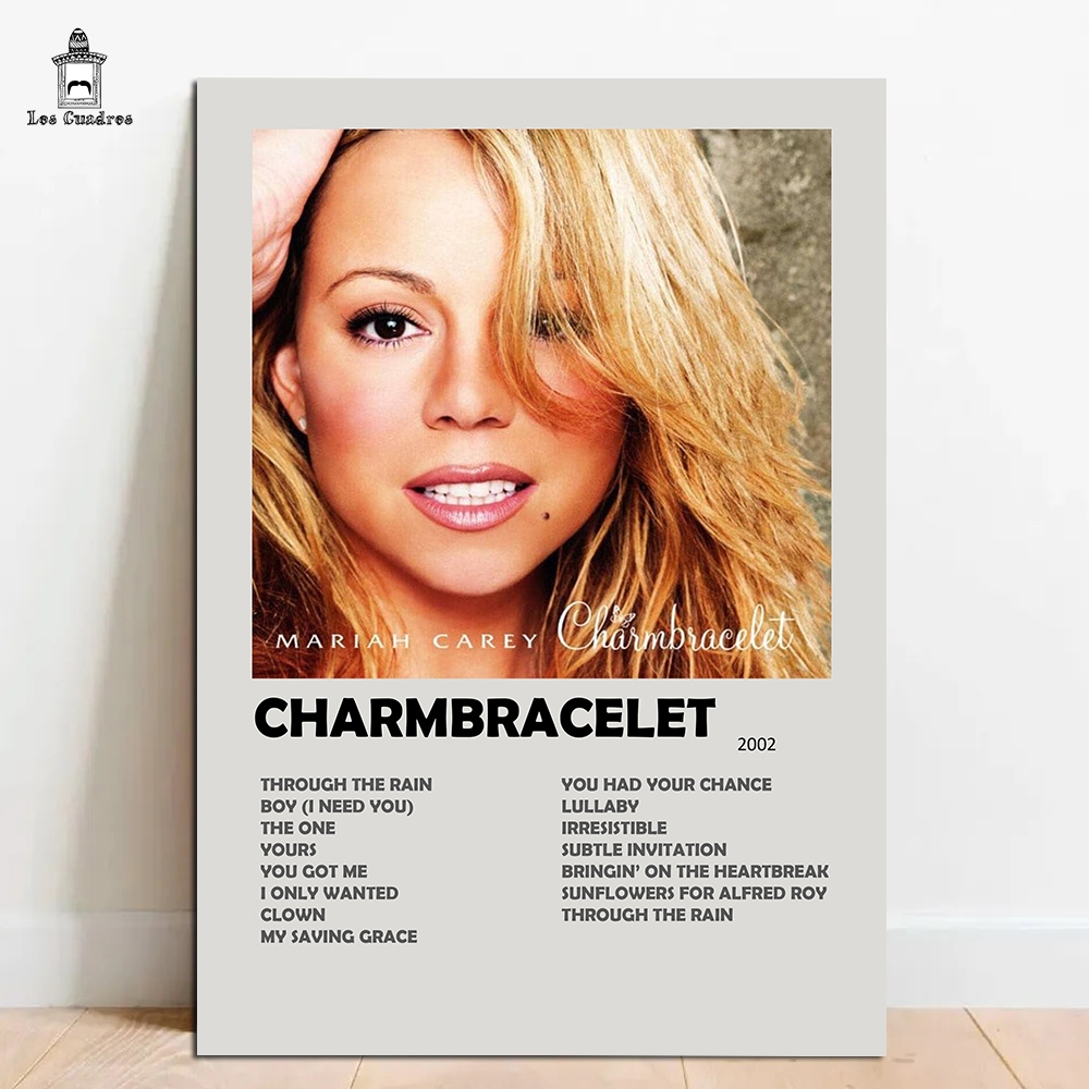 Quadro Placa Decorativa Mariah Carey Here For It All em MDF