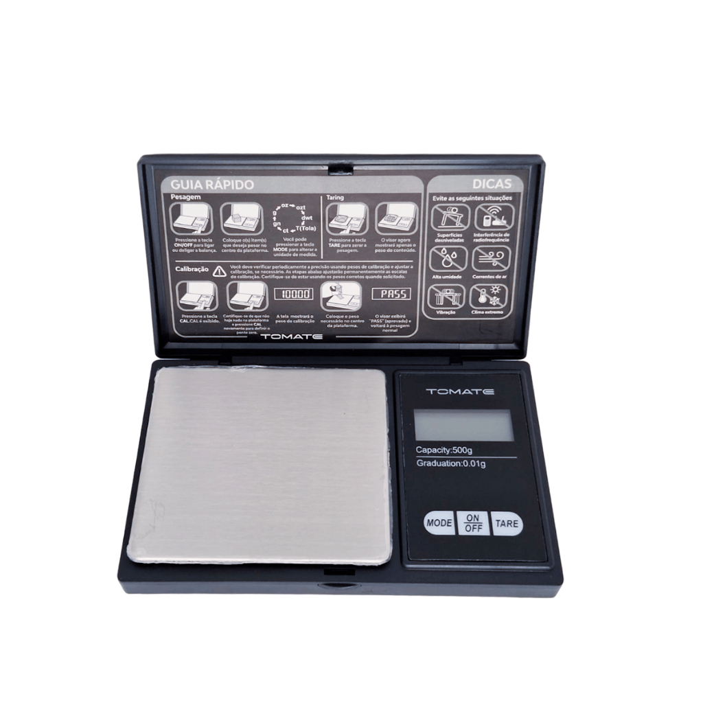 Mini Balança Digital De Precisão de 0,01 a 500g | Shopee Brasil