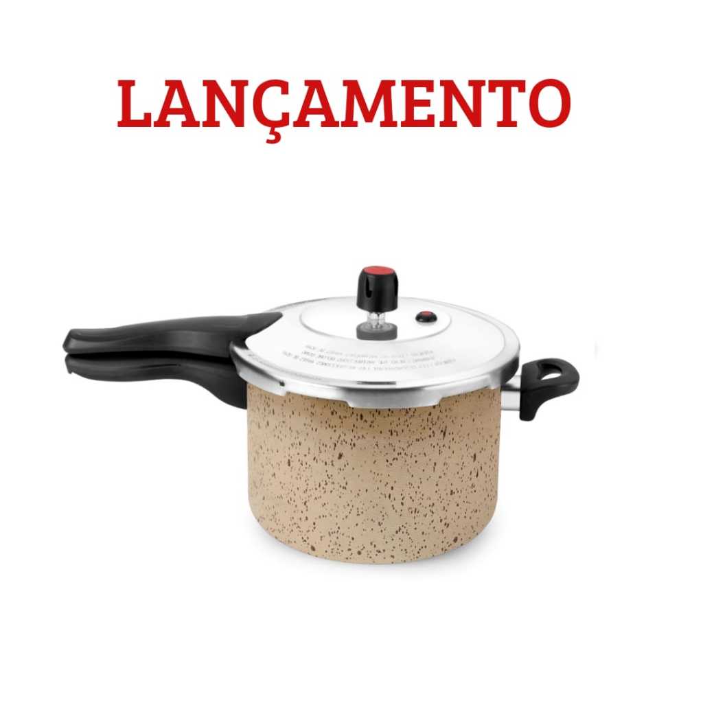 Panela De Pressão 4.5 Litros Alegrete Bege Vanilla
