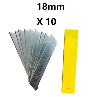 Kit Jogo Lâmina Para Estilete 18mm - 10 peças