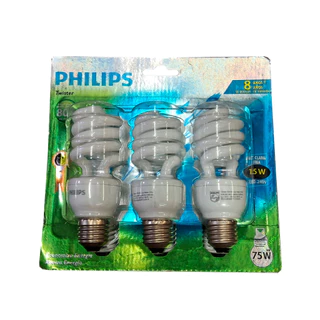 Kit 3 Lâmpadas Fluorescentes Compacta 15w 6500k Philips 220v