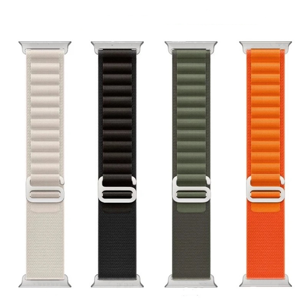 Pulseira Alpino Para Smartwatch Relógio Apple Watch Loop Alpinista Nylon Elástica Design Moderno Ultra Série 3 4 5 6 7 8 Pulseira