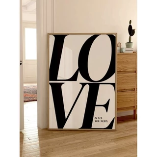 Quadro Decorativo - LOVE Vintage 70s