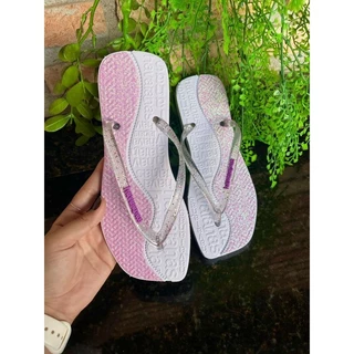 Kit com 12 pares Chinelos Havaianas Feminino Bico Quadrado Macio Lançamento Revenda