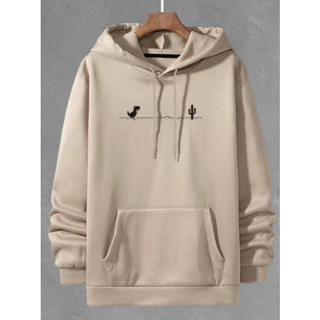 Blusa de Frio Moletom Canguru Masculino Dinossauro