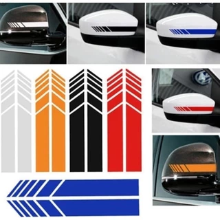 2 Adesivos retrovisor Kit universal faixa tunning (Direito e Esquerdo) Carro