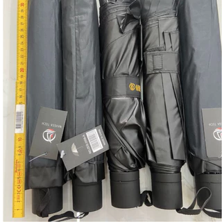 Guarda chuva preto tradicional dez hastes e cabo resistente