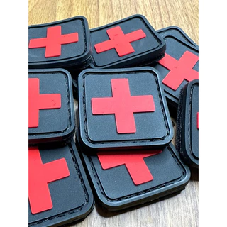 Patch Emborrachado Cruz Vermelha Socorrista APH