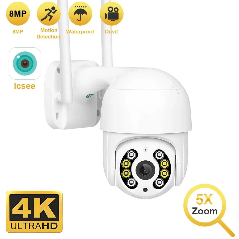 Câmera Externa Ip a Prova D'água com Infravermelho Alarme Wifi Hd Sensor De Movimento Bivolt 110/220v