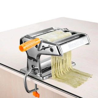 Máquina Macarrão 3 Massas Caseira Cilindro Inox Lasanha Fettuccine Pastel Bestfer Manivela