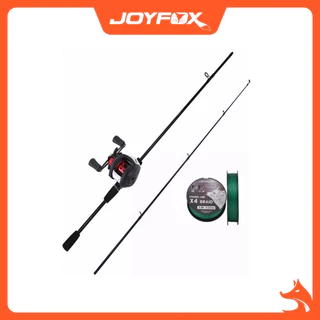 Kit Vara De Pesca Carretilha Pesca Esquerda 17+1 Rolamentos JOYFOX