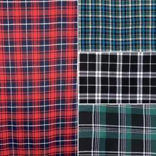 Tecido Flanelado cacha xadrez - 1 metro por 1,50 de largura - 51% Poliéster 33% Algodão 16% Viscose