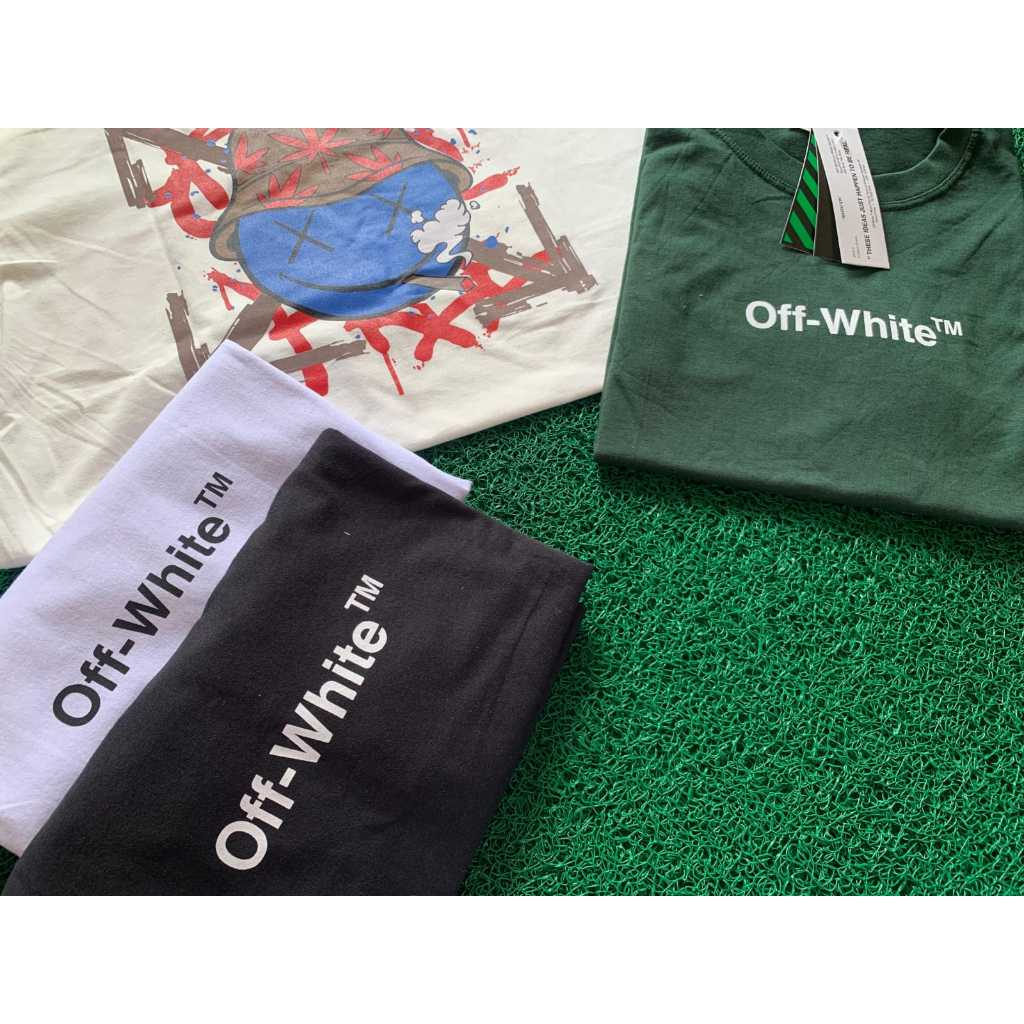 camiseta off wite boneco nas costa