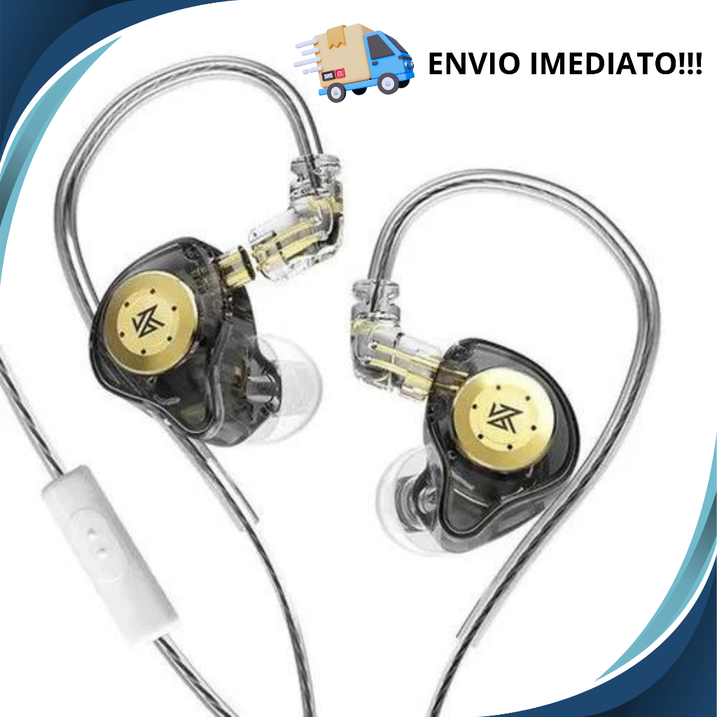 Fone de Ouvido Kz Edx Pro Com Microfone