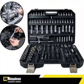 Jogo de Soquetes e Bits com Chave 173 Peças - Titanium