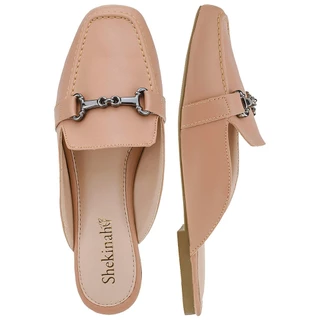 Sapatilha Mule Bico Quadrado Feminino Slide Rasteira Tamanco Shekinah Tendência Confortável