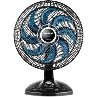 Ventilador De Mesa Super Turbo Mondial 8 Pás VTX-40-CHROME Azul