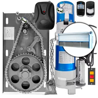 Motor Porta de Enrolar Aço 300Kg Automatizador Motor Ac Portão Elétrico 220V