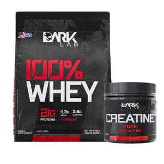 Kit 100% Whey Refil 900G + Creatina Monohidratada Pura 150g - Dark Lab