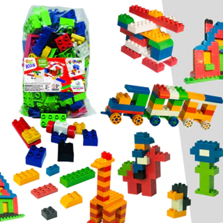 Brinquedos Bloco de Montar Com Rodinhas 100 Pçs Casinha Caminhão Trem Menina/Menino Otima Qualidade