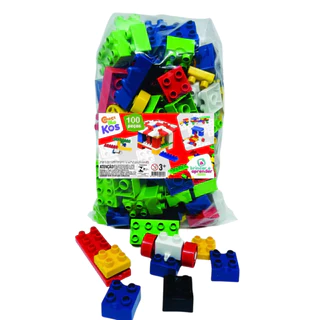 Brinquedos Bloco de Montar Com Rodinhas 100 Pçs Casinha Caminhão Trem Menina/Menino Otima Qualidade em Oferta na Shopee