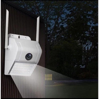 Câmera Ip Wifi Luminária 32 LEDs Lanterna Externa Prova Água