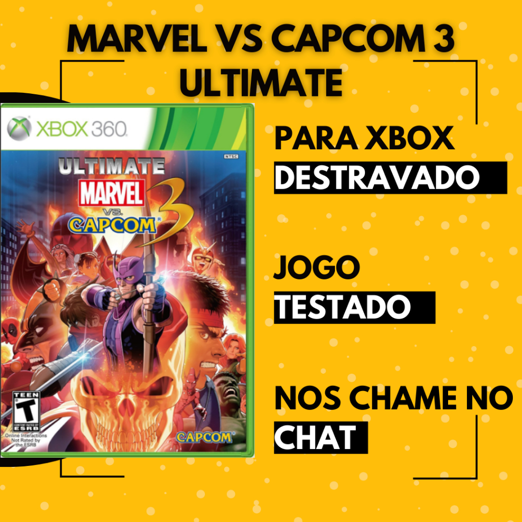 Marvel Vs Capcom 3 Ultimate - LUTA - XBOX 360 | Shopee Brasil