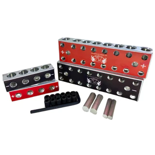Kit Bloco Distribuidor 8x8 16via Barramento C/ Adaptador Som