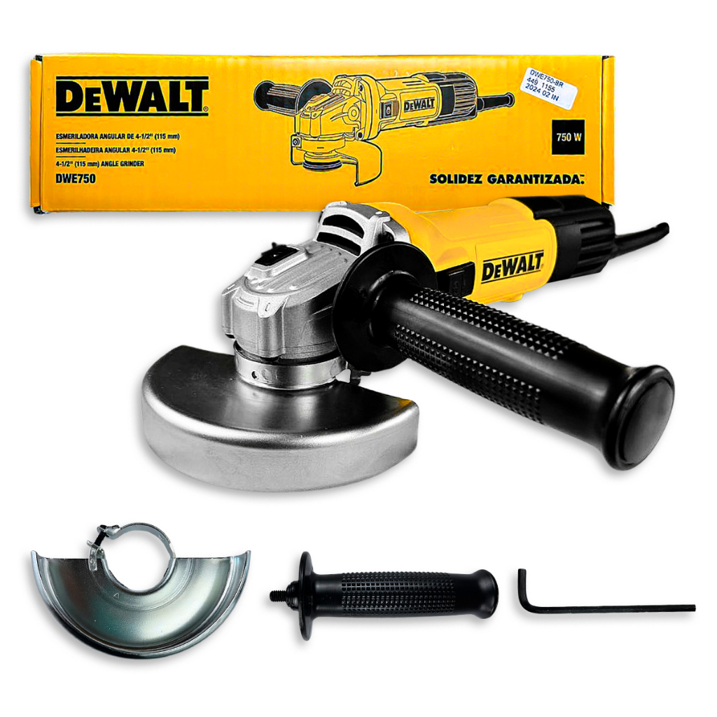 Esmerilhadeira Angular DWE750 4 1/2" (115MM) 750W ULTRA SLIM DEWALT