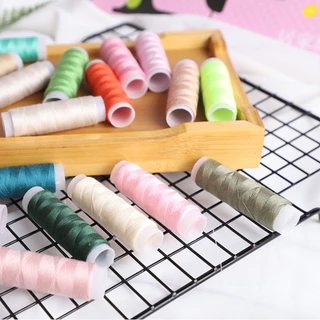 Kit 30 Carretéis de Linhas Coloridas Costura Corte Ateliê / Trabalhos Manuais