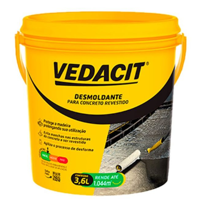 Desmoldante 3,6 Litros Desmol Cd Para Concreto - Vedacit | Shopee Brasil